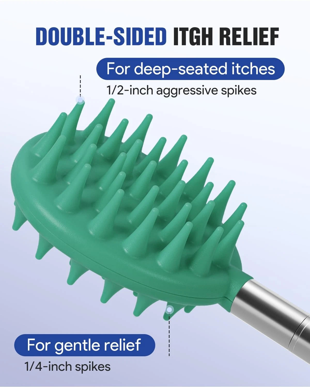 Gelibo Telescoping Back Scratcher with 5Pcs Detachable Heads,Fathers Day Dad ...