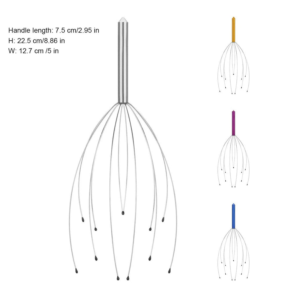 4 Pcs Head Massager Head Scratcher for Deep Relaxation Hair Stimulation