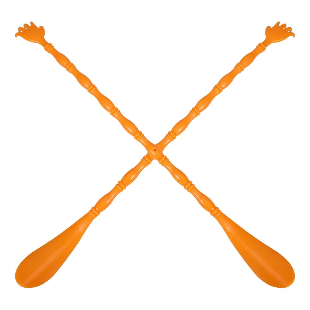 2 Pcs Itchy Claw Shoe Horn Back Scratcher with Massager for Itching