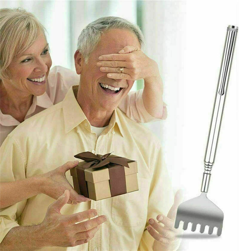 Metal Telescopic Retractable Back Scratcher Stainless Steel 16cm to 51cm UK