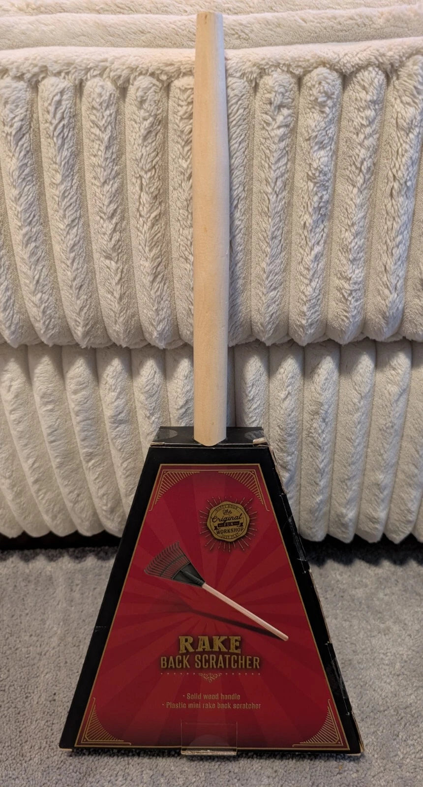 Mini Rake Back Scratcher New In Box Fun Workshop Novelty Gift For Dad, Boss
