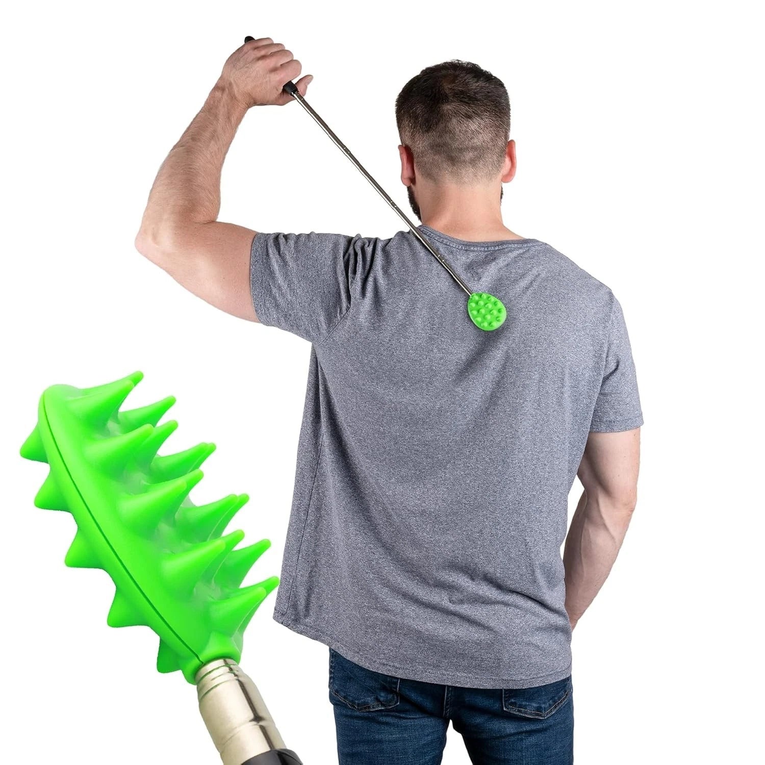 Extendable Back Scratcher 24.5” - Double-Sided Tool for Instant Itch Relief