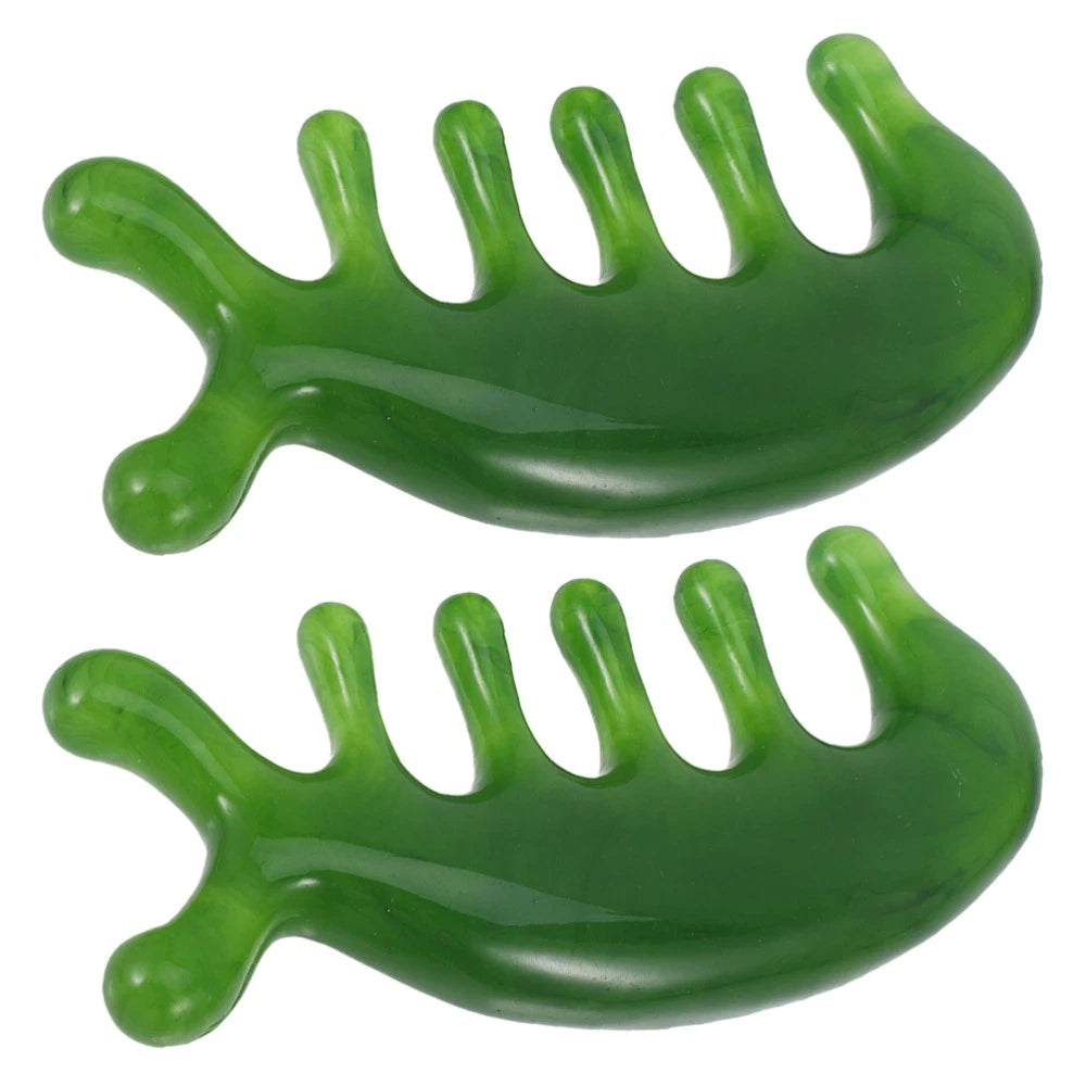 2 Pcs Scalp Massage Comb Head Scratcher Massager Multi-functional