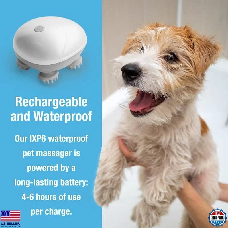 Handheld Electric Pet Massager for Dogs & Cats - Relieves Tension & Stiffness