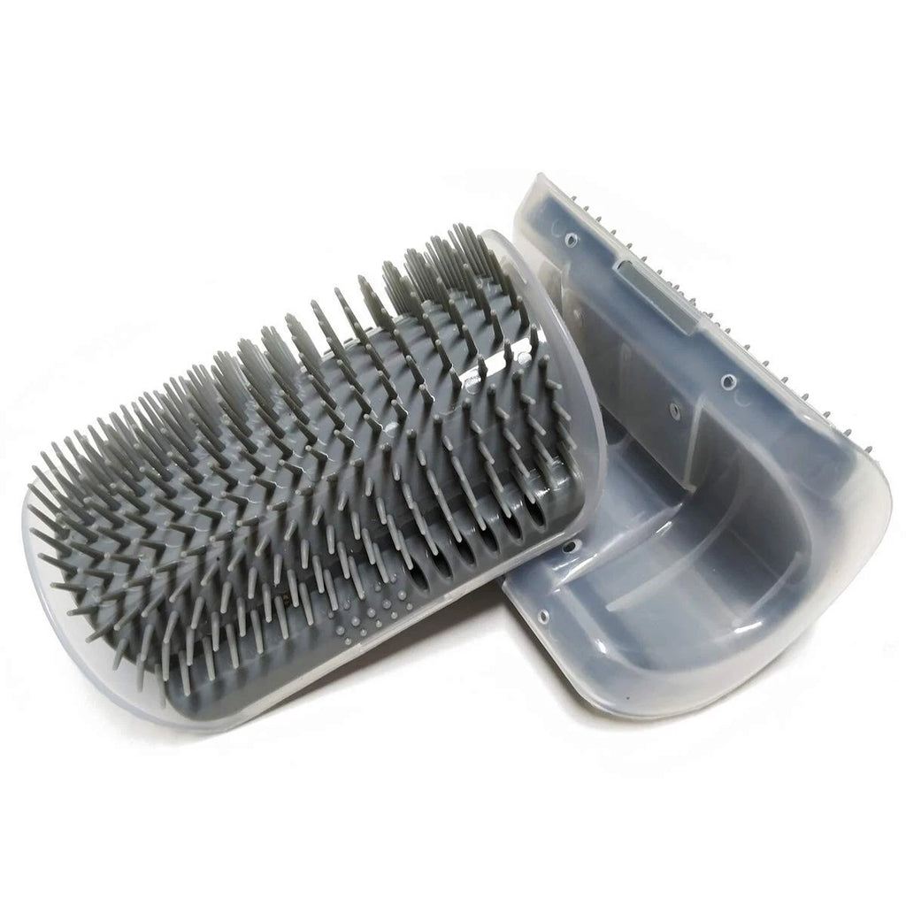 2 Pack Softer Self Groomer with Catnip Wall Corner Massage Comb Scratcher Groomi