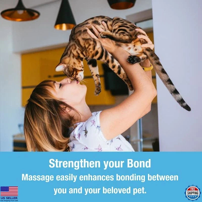 Handheld Electric Pet Massager for Dogs & Cats - Relieves Tension & Stiffness