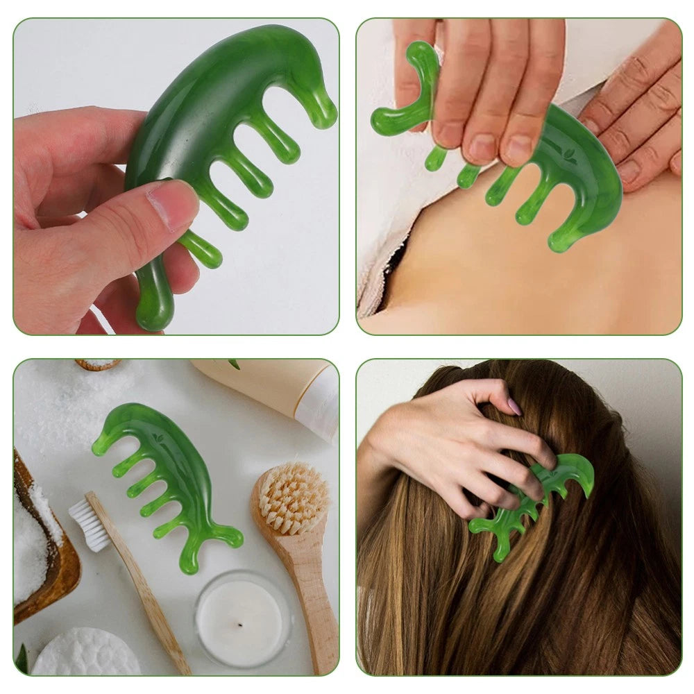 2 Pcs Scalp Massage Comb Head Scratcher Massager Multi-functional