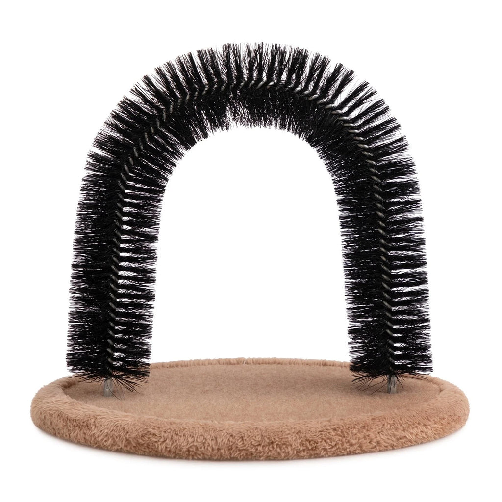 Self Grooming Cat Arch Brush Toy | Massager & Scratcher | Reduces Shedding