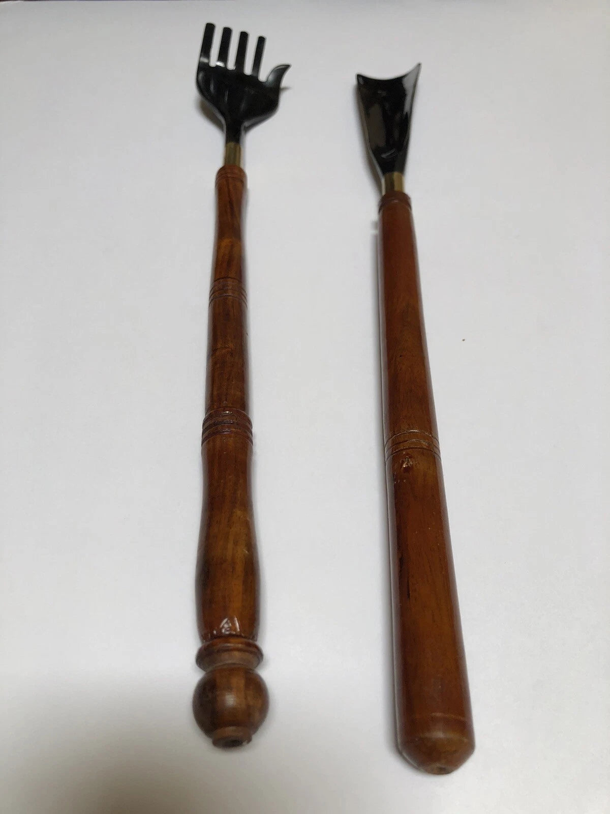 Long Back Scratcher and Shoe Horn 16 Inches Hand Carved Wood