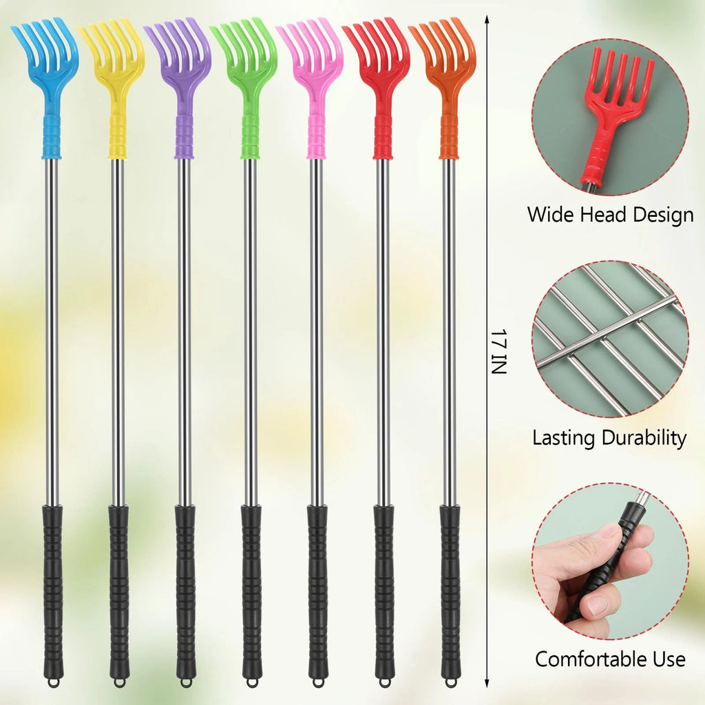 28 Pcs Back Scratchers Bulk Plastic Scratcher Long Handled Shoe Horn Stainles...