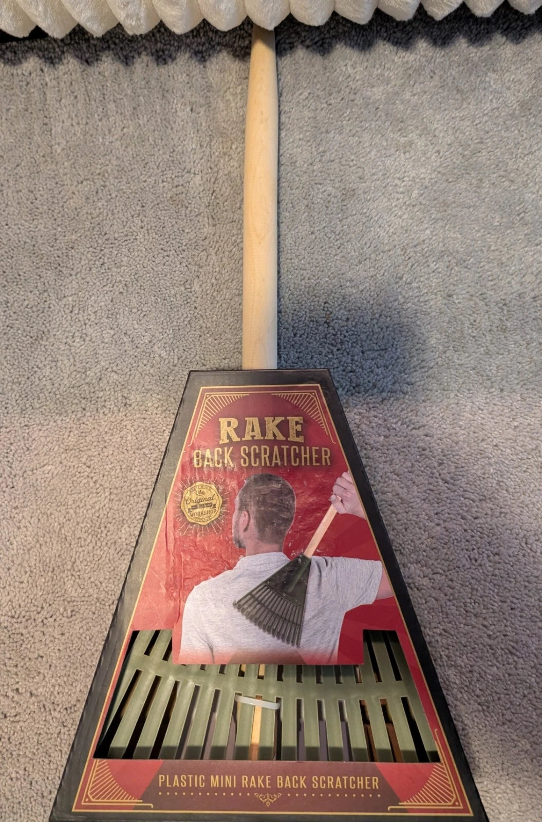Mini Rake Back Scratcher New In Box Fun Workshop Novelty Gift For Dad, Boss