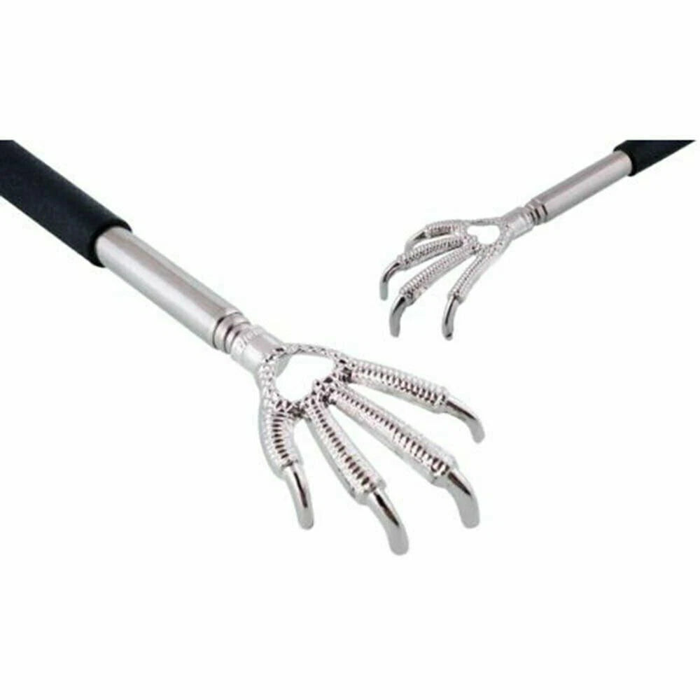Eagle Claw Back Scratcher Metal Extend Extendable Massager Portable Telescopic