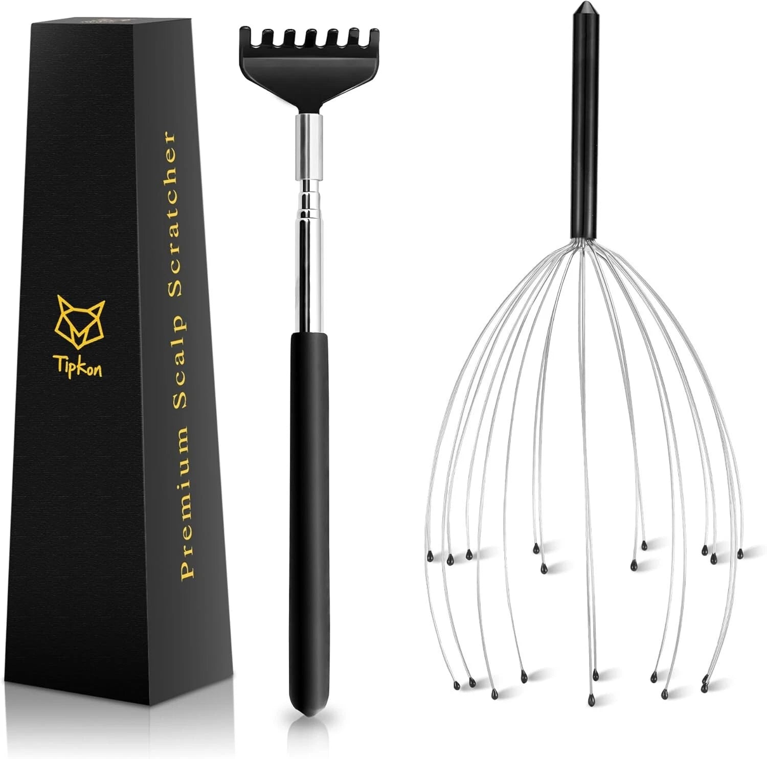 Head Massager 20 Fingers Scalp Massager Head Scratcher, Back Massager Back Sc...
