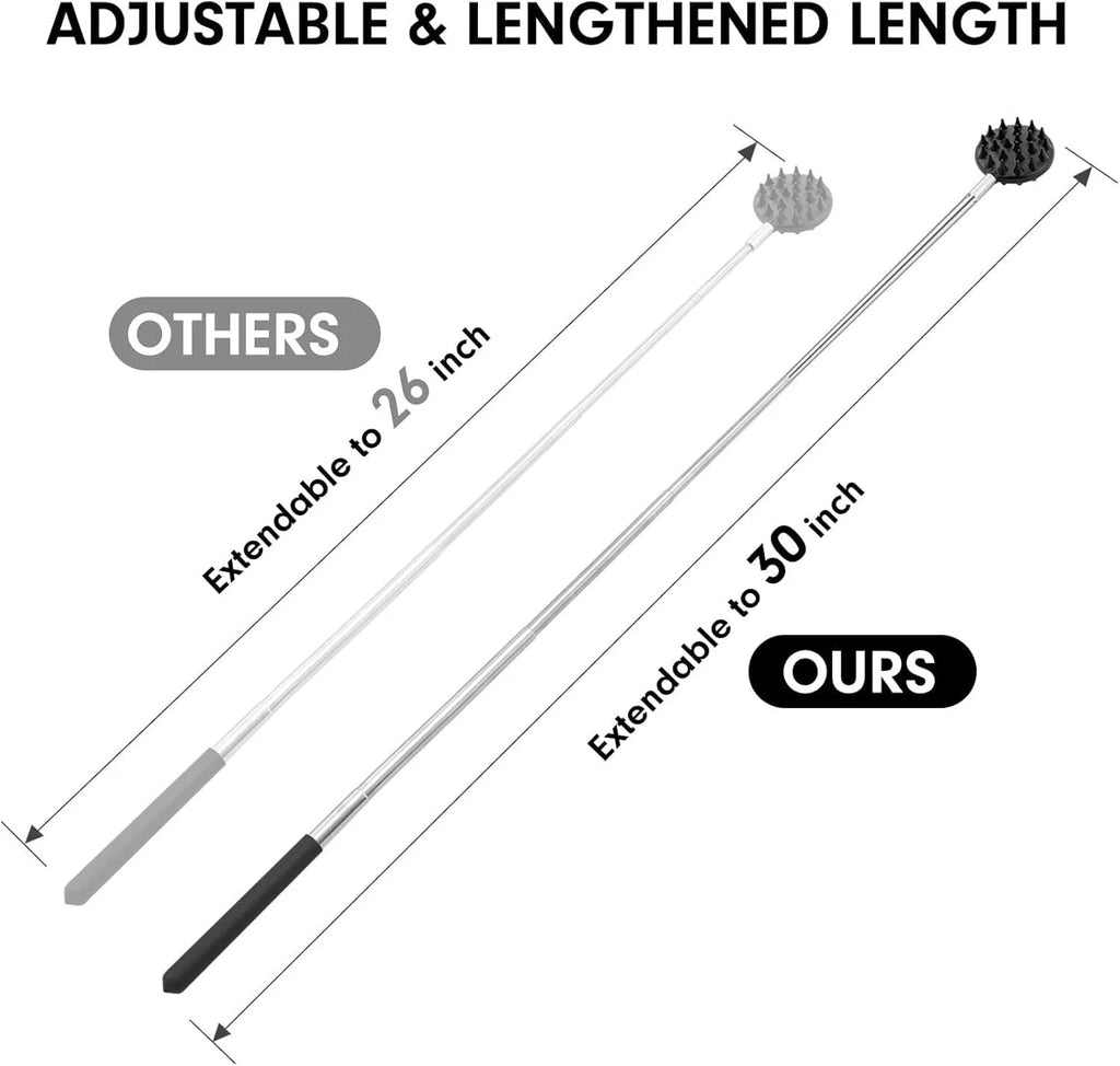4 in 1 Telescoping Back Scratcher with Detachable Scratching Heads Gift Ideas