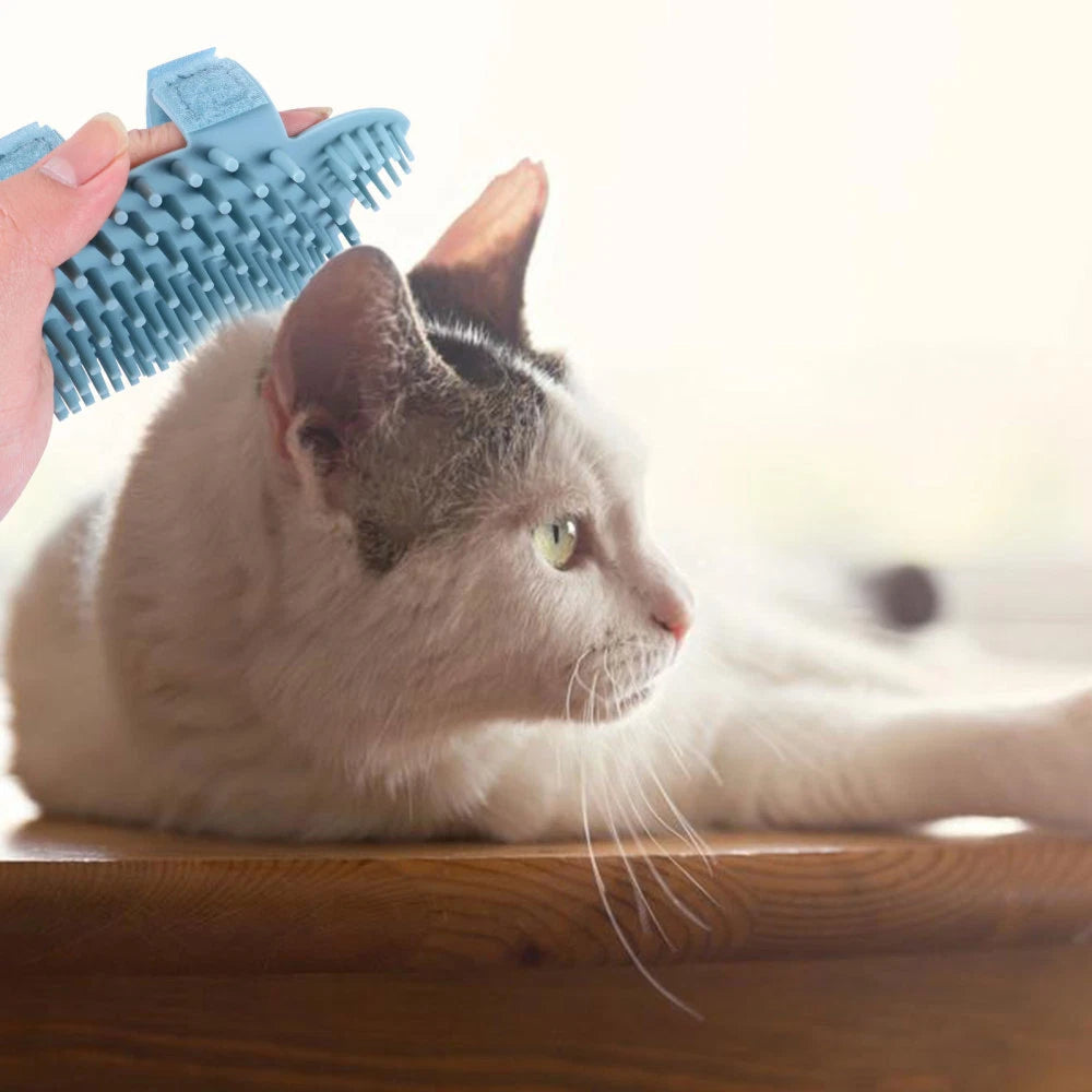 Wall Cat Scratcher Cat Brushes for Indoor Cats Massage Comb Pet Grooming Brush