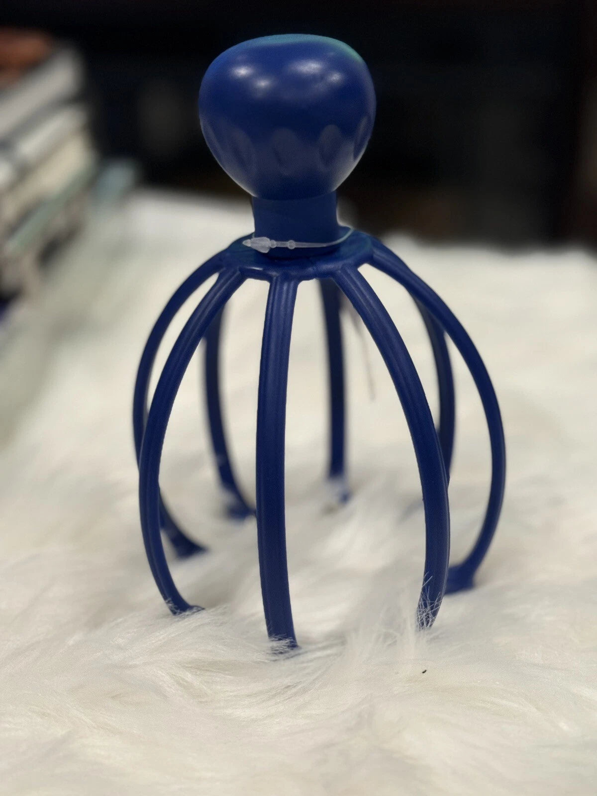 Head Massager/Scratcher, Massaging Scalp Help Relax, Calm Stress, w/ Steel Ball~