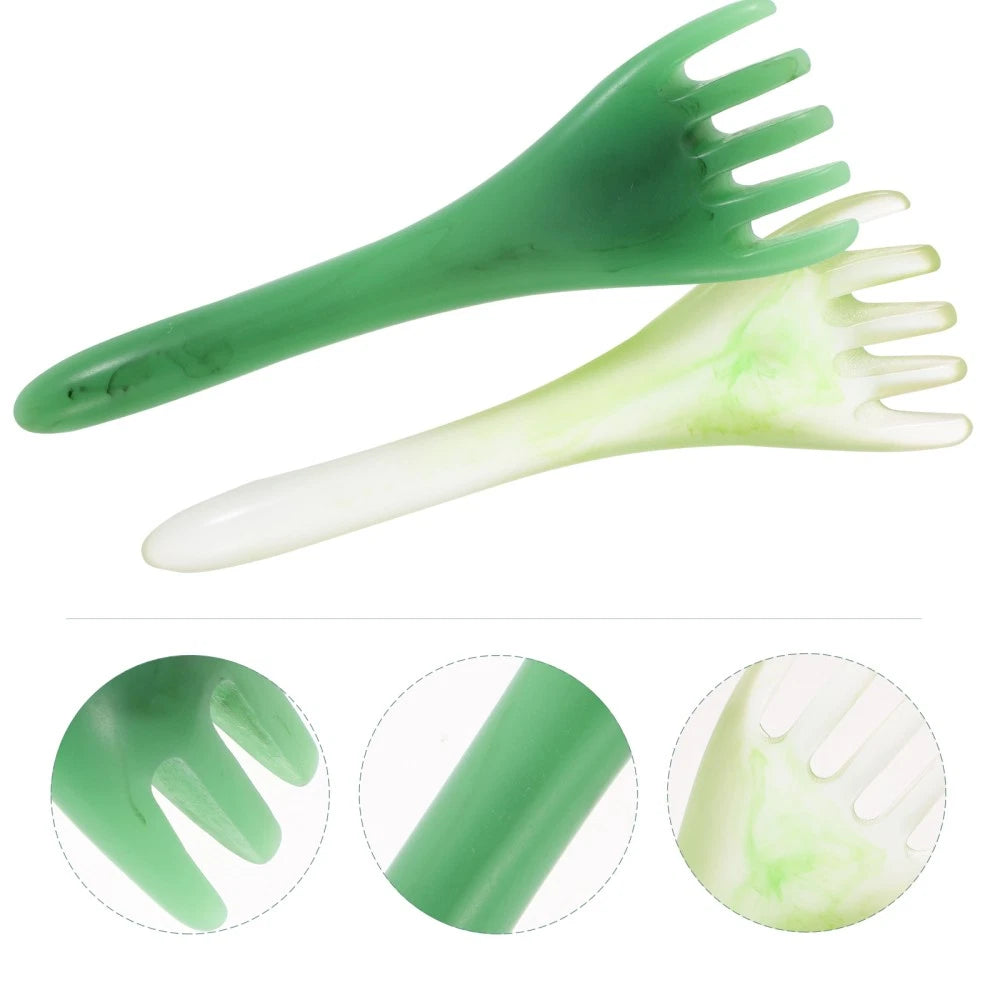 2 Pcs Head Therapy Comb Massage Claw Miss Scalp Scratcher Massager Hair Gua Sha