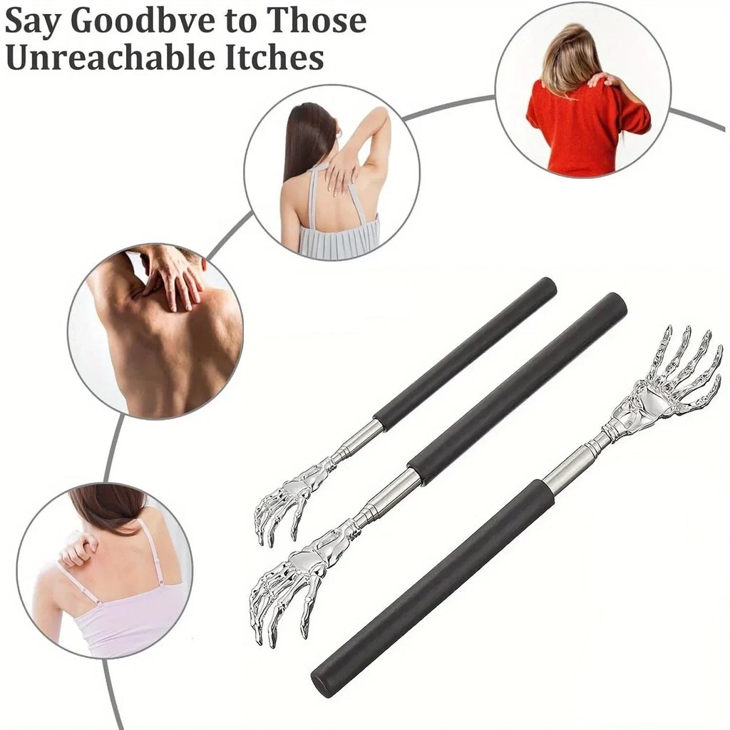 Telescopic Stainless Steel Back Scratcher Massager Tool for Relaxation