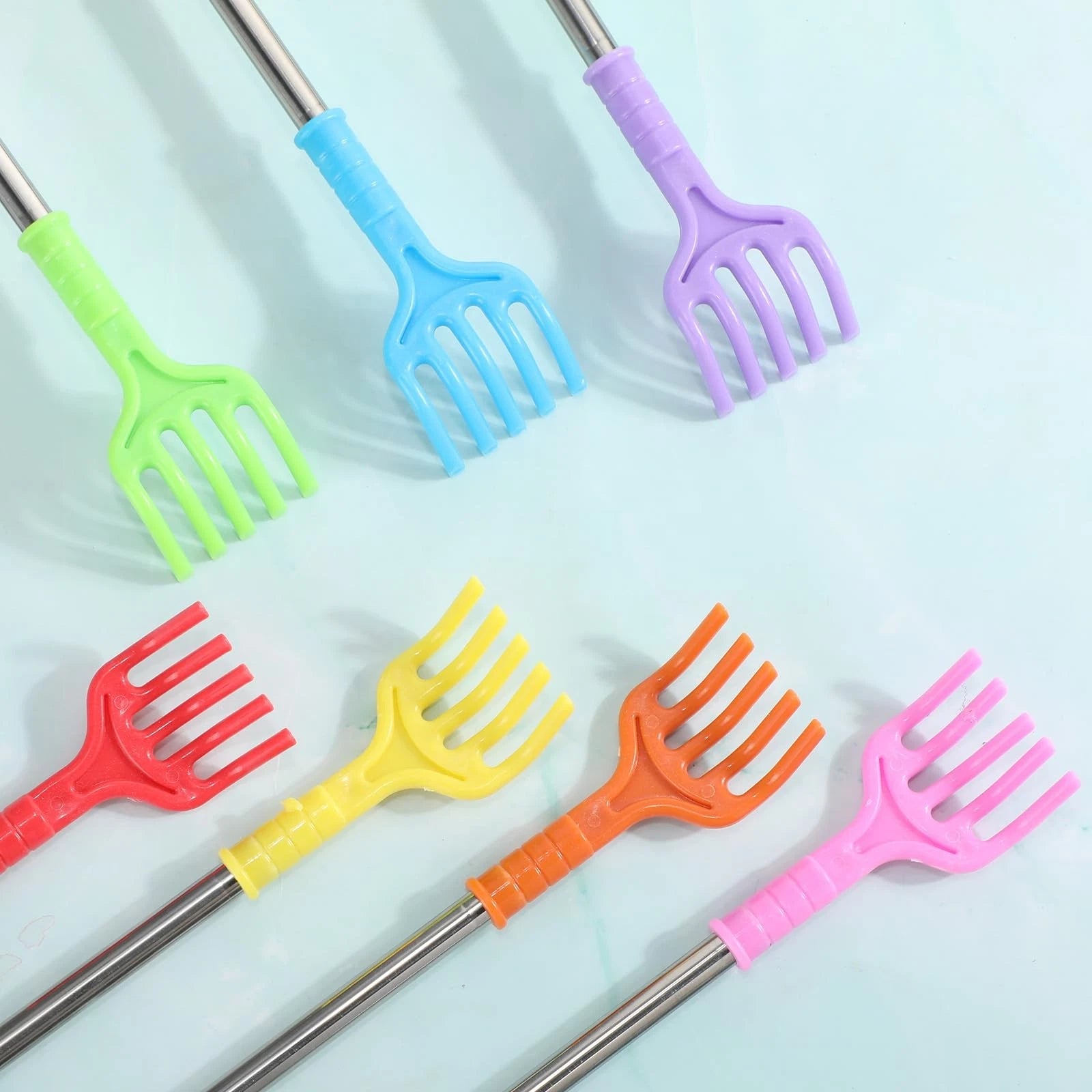 28 Pcs Back Scratchers Bulk Plastic Scratcher Long Handled Shoe Horn Stainles...