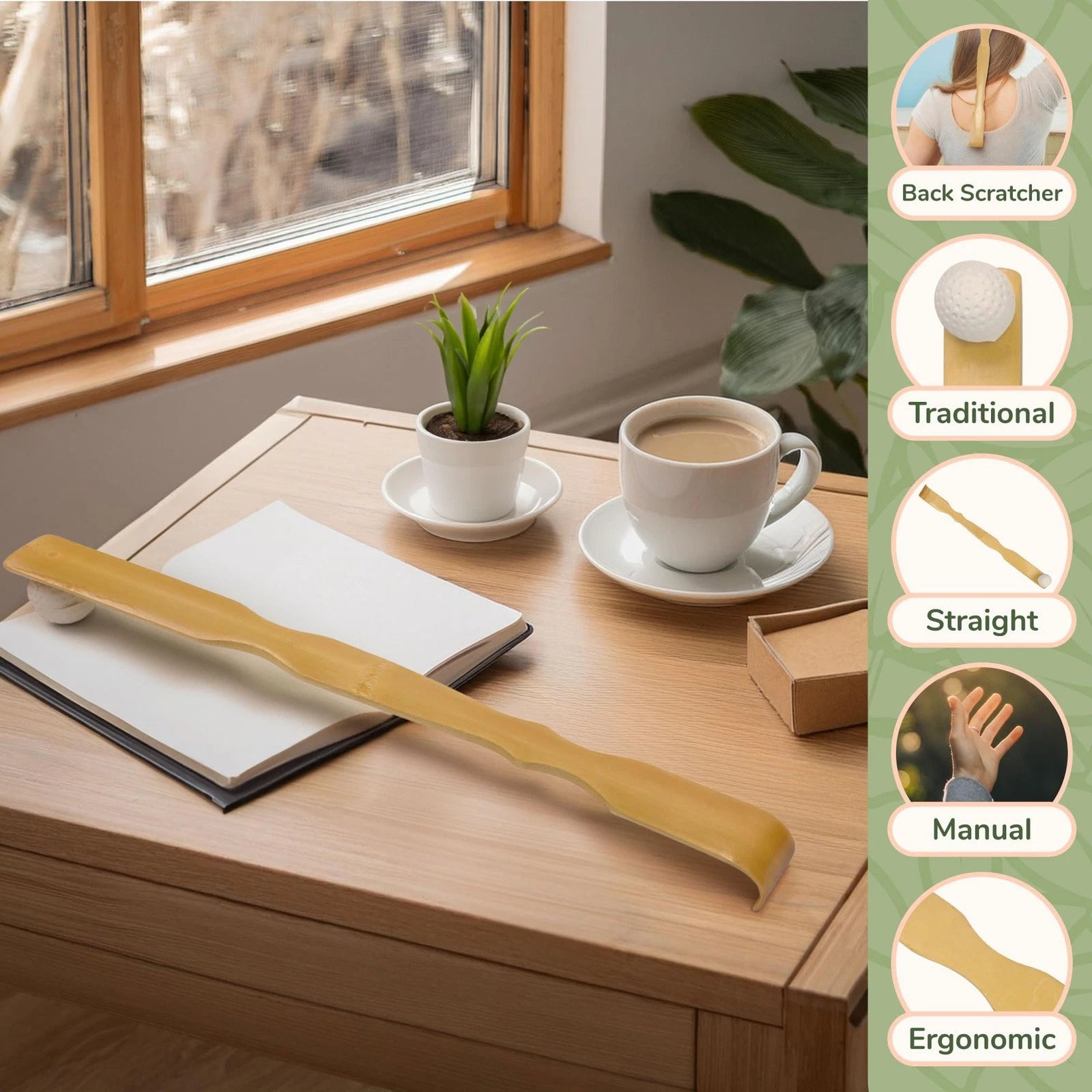 Bamboo Backscratcher 3X Bonger & Travel Size - 4 Total Units
