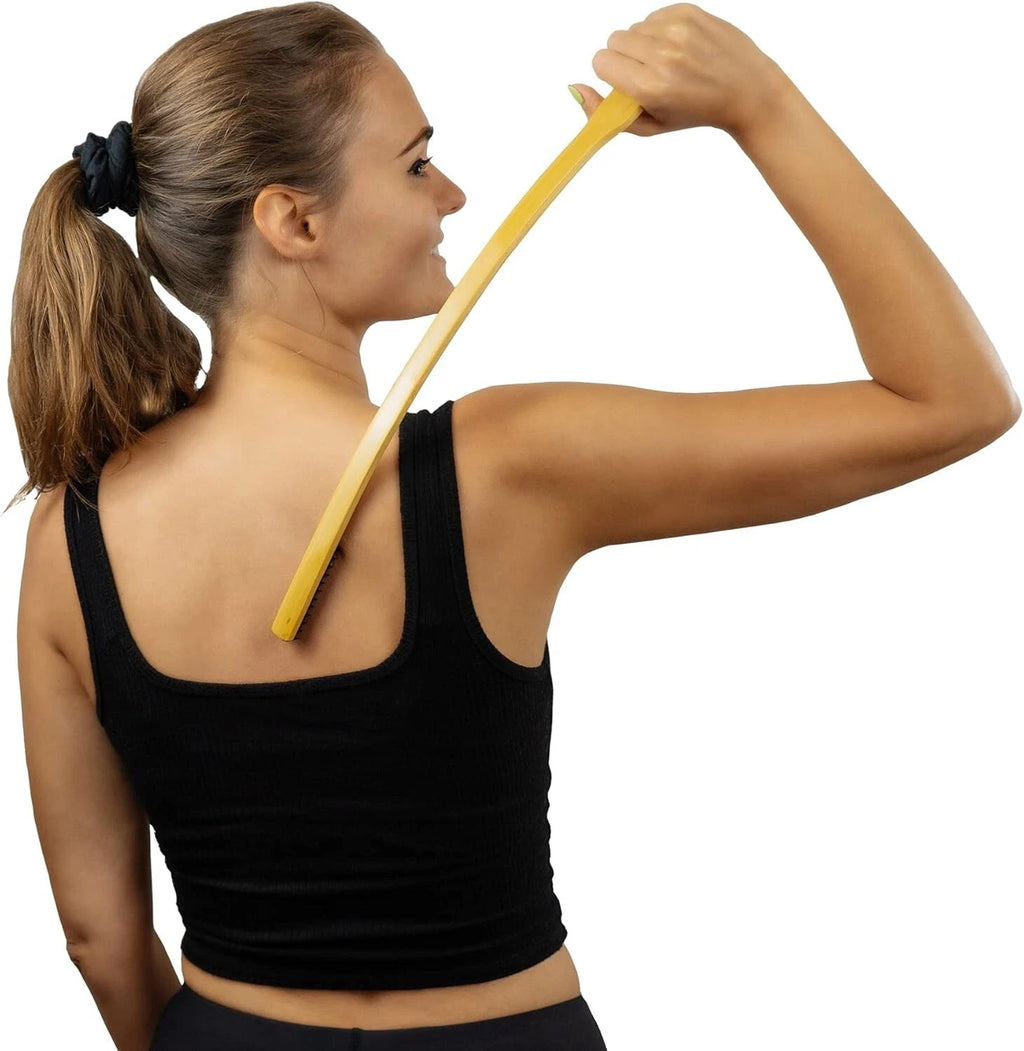 Lightweight Bamboo Back Scratcher - Versatile Intensity for Custom Itch Relief