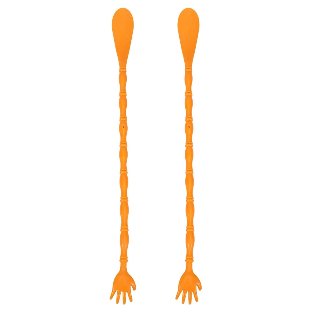 2 Pcs Itchy Claw Shoe Horn Back Scratcher with Massager for Itching
