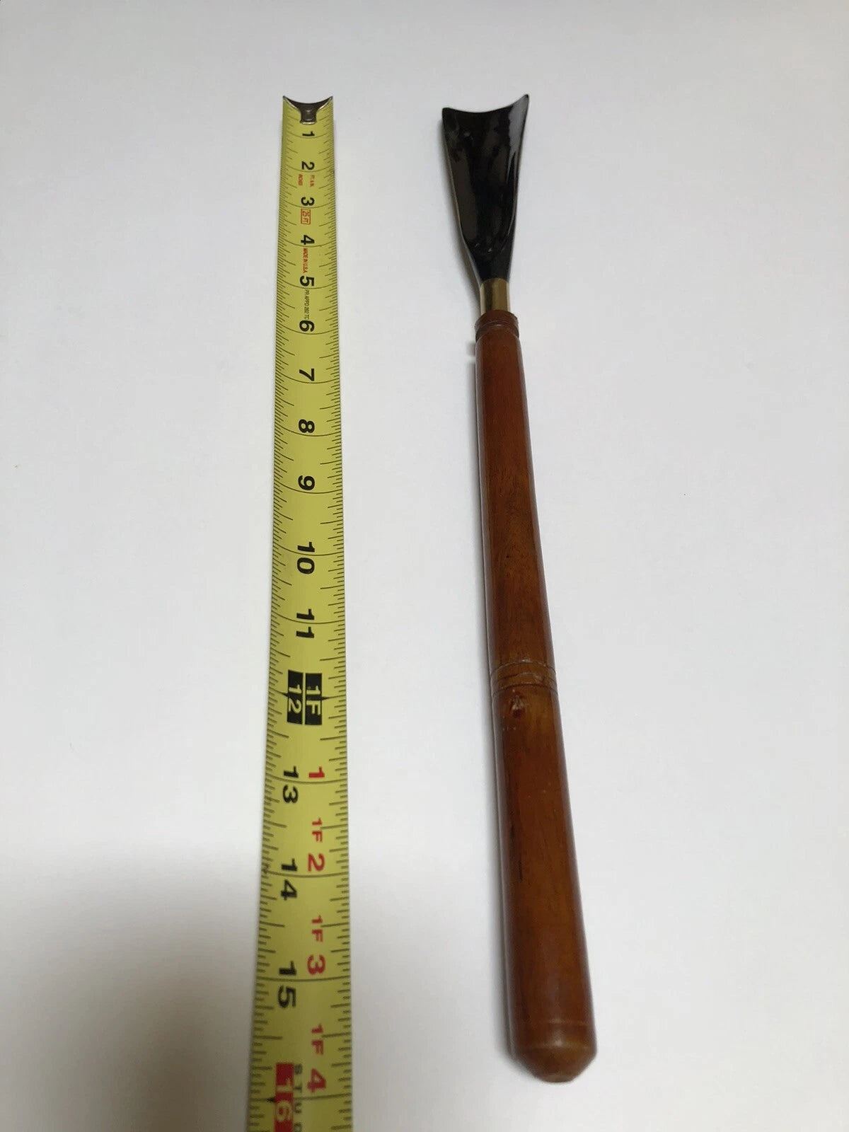 Long Back Scratcher and Shoe Horn 16 Inches Hand Carved Wood
