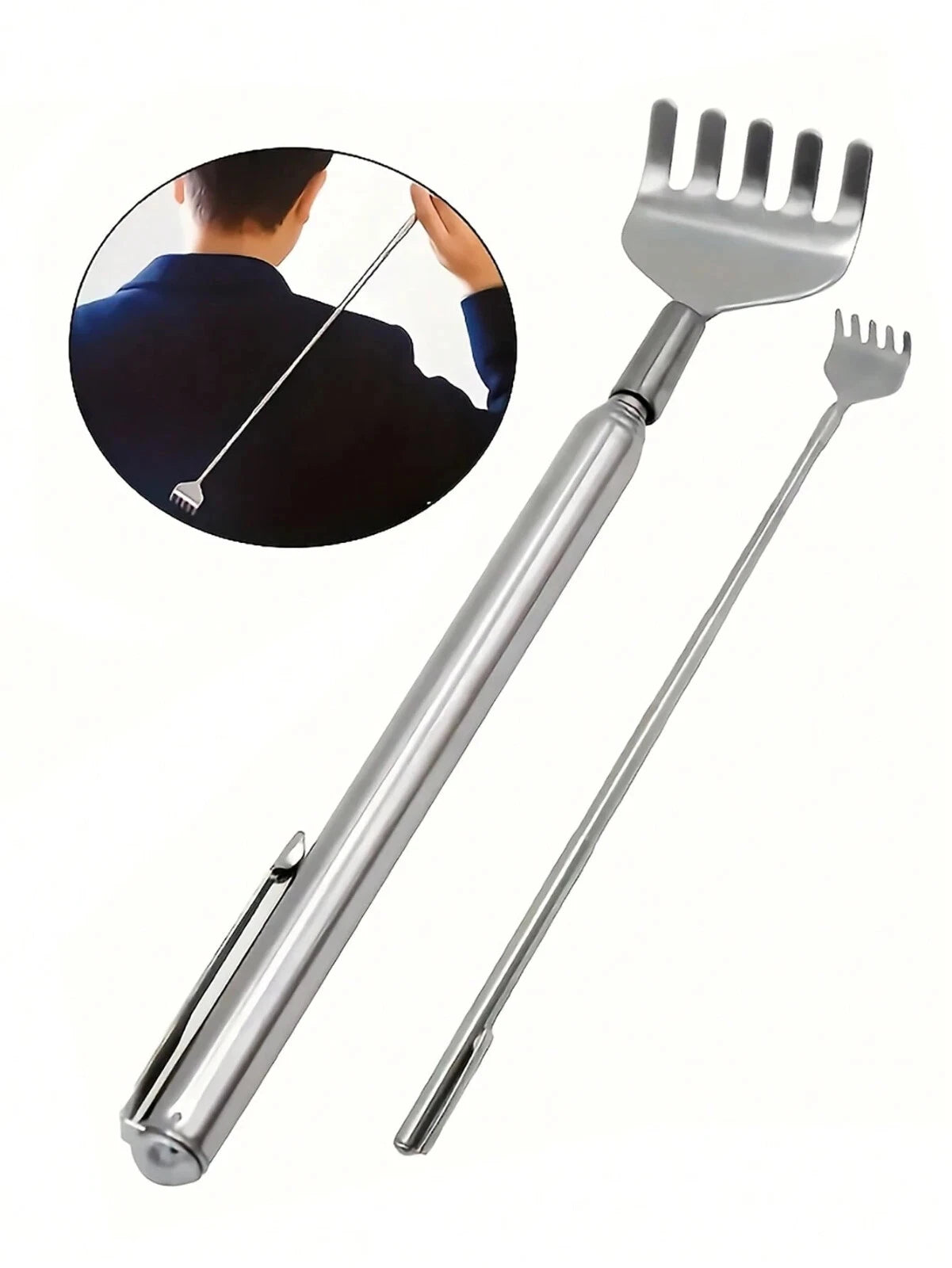 Back Scratcher Retractable Telescopic Stainless Steel Shipped from UK