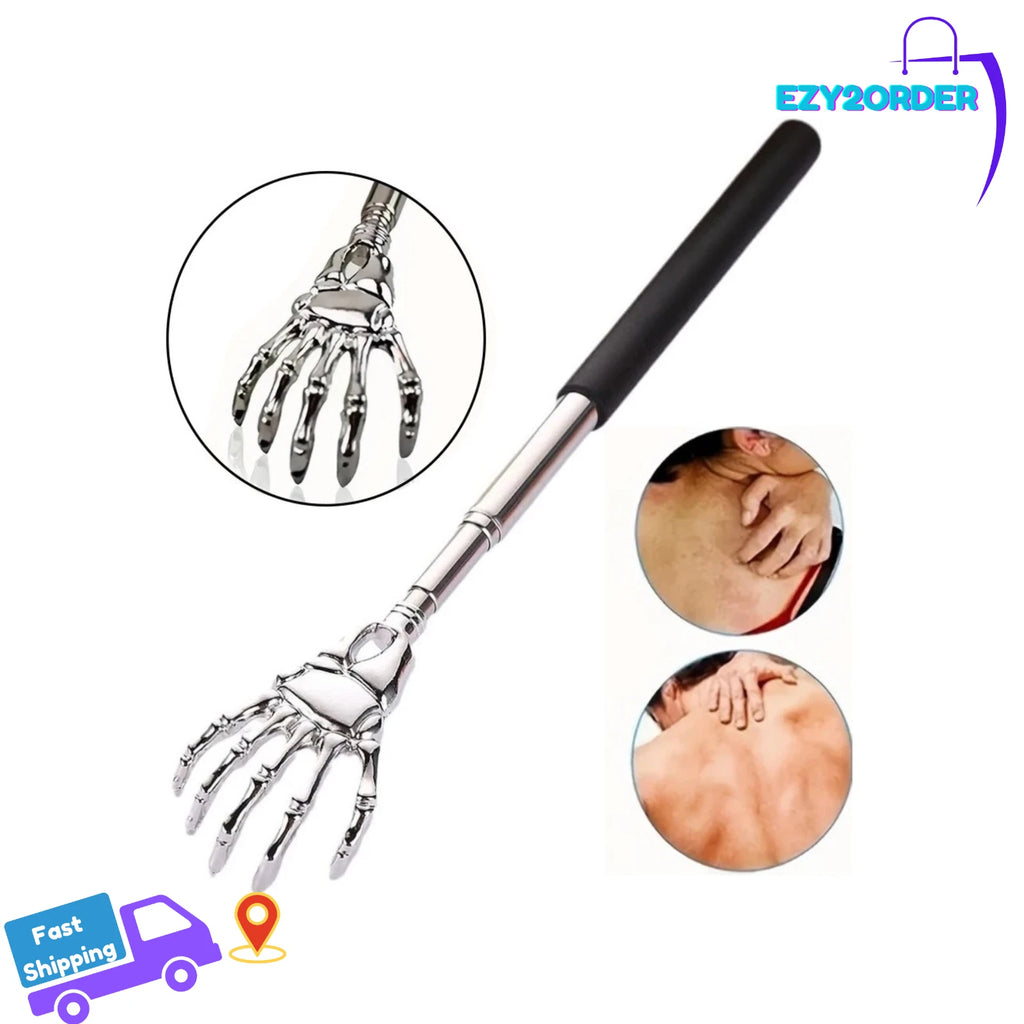 Telescopic Stainless Steel Back Scratcher Massager Tool for Relaxation