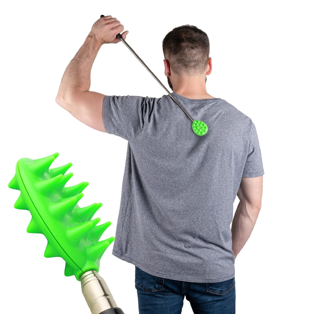 Extendable Back Scratcher, Long Stick Double-Sided Itch Reliever for Back, He...