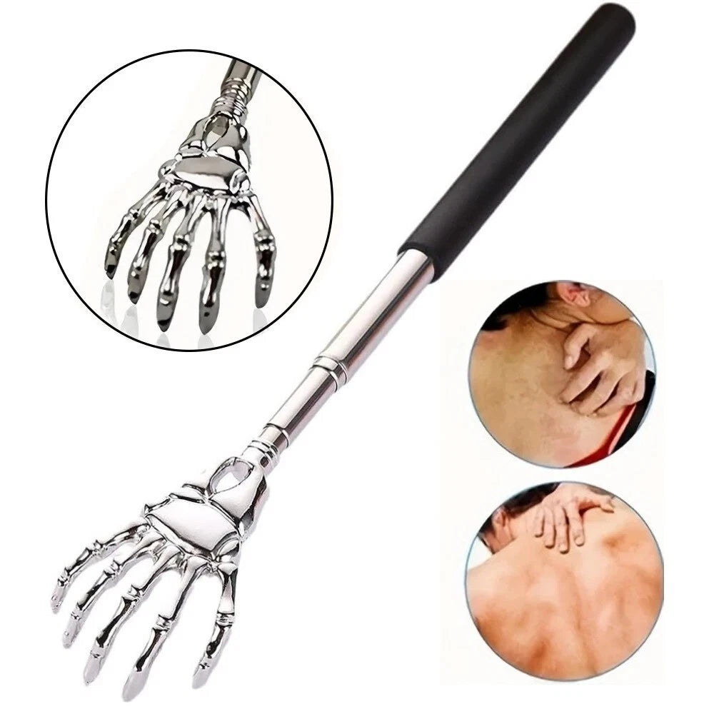 Telescopic Stainless Steel Back Scratcher Massager Tool for Relaxation
