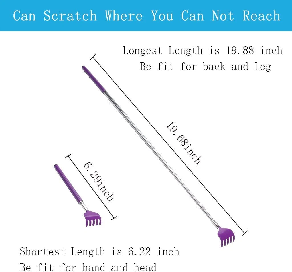Portable Extendable Back Scratcher,  Telescoping Scratcher Tetractable Bear Claw
