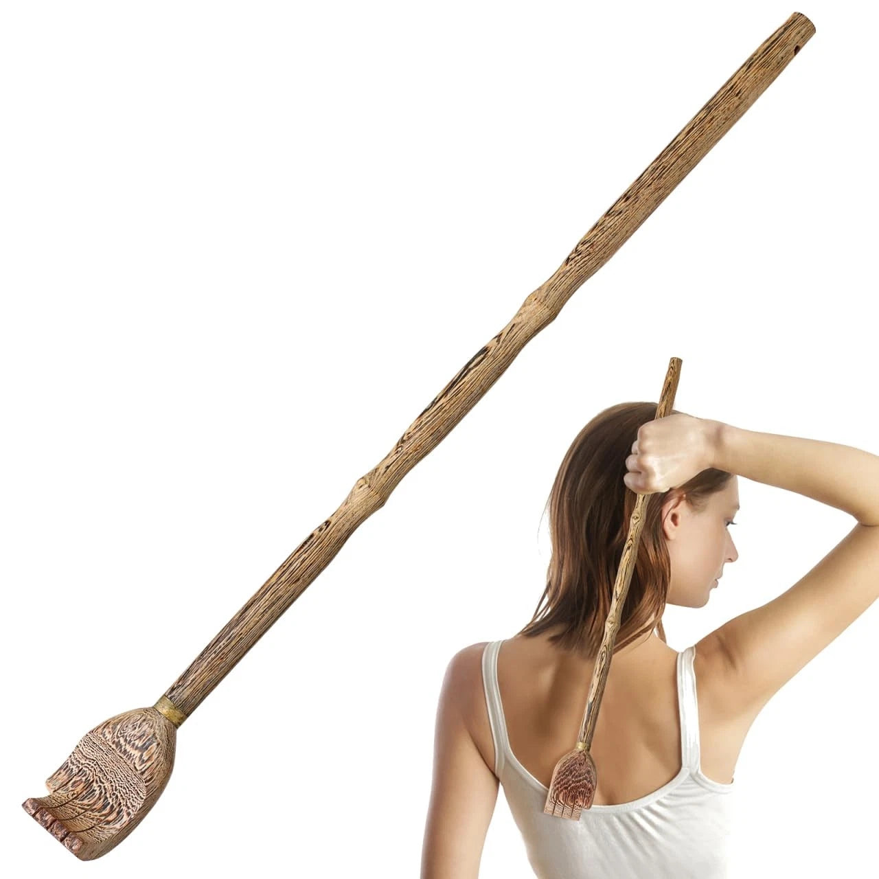 1Pcs Wood Back Scratcher Traditional Wooden Back Scratcher for Men