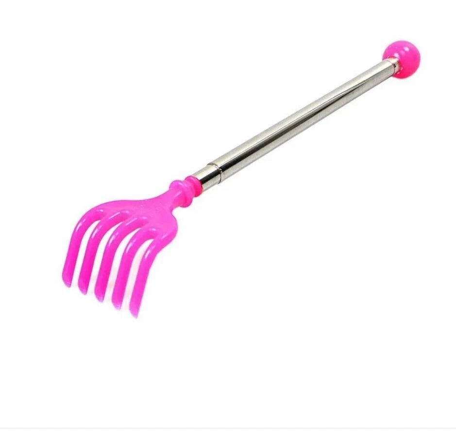 Extendable Metal Plastic Back Scratcher Telescopic Handy Pocket Itching Tool