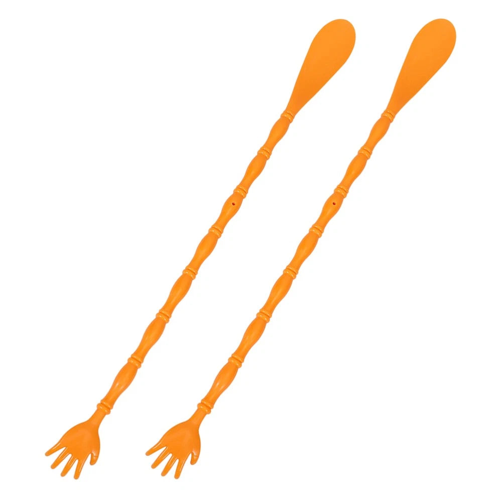 2 Pcs Itchy Claw Shoe Horn Back Scratcher with Massager for Itching