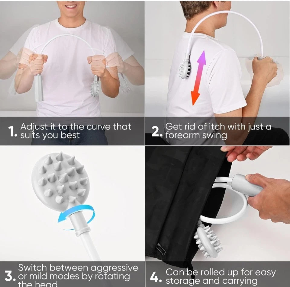 Curved Back Scratcher for Senior Older Women Men, No Arm Lifting Effortless...