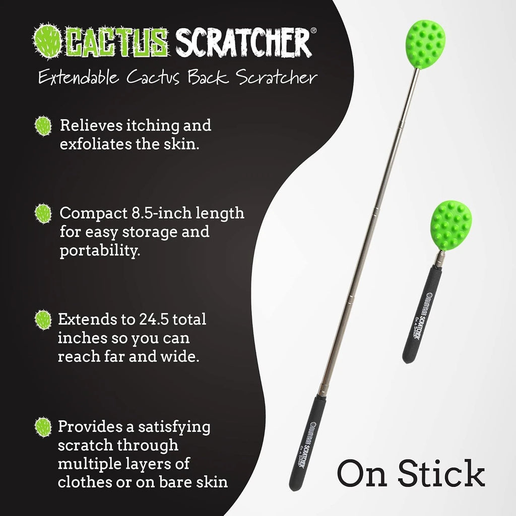 Extendable Back Scratcher 24.5” - Double-Sided Tool for Instant Itch Relief