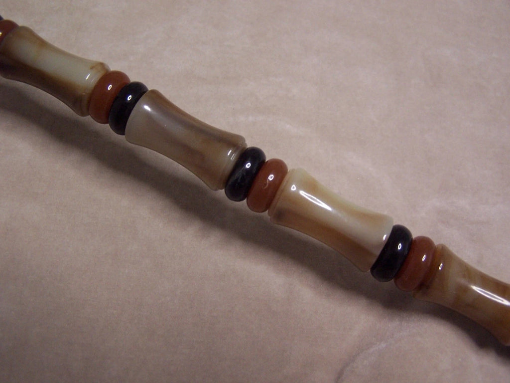 Unique Ox Horn Back Scratcher Beaded Handle