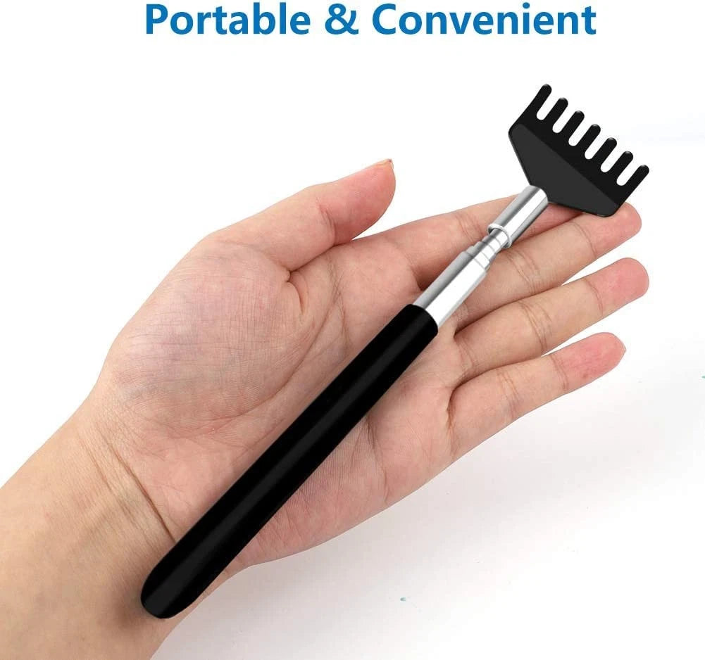 6 Pack Extendable Back Scratchers with Soft Rubber Handles for Gifts