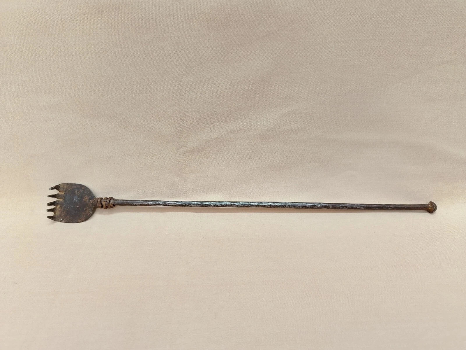 Rare Vintage Iron Back Scratcher Collectible.