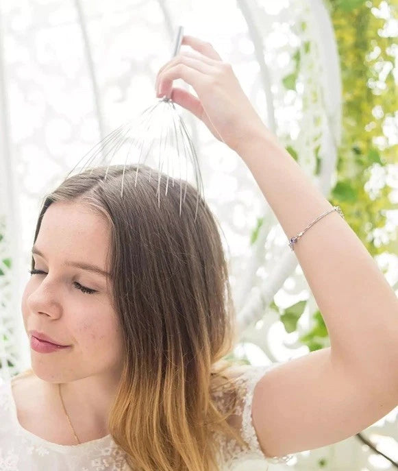 USAGA 28 Fingers (3rd Generation) Head Massager Scalp Massager & Head Scratcher