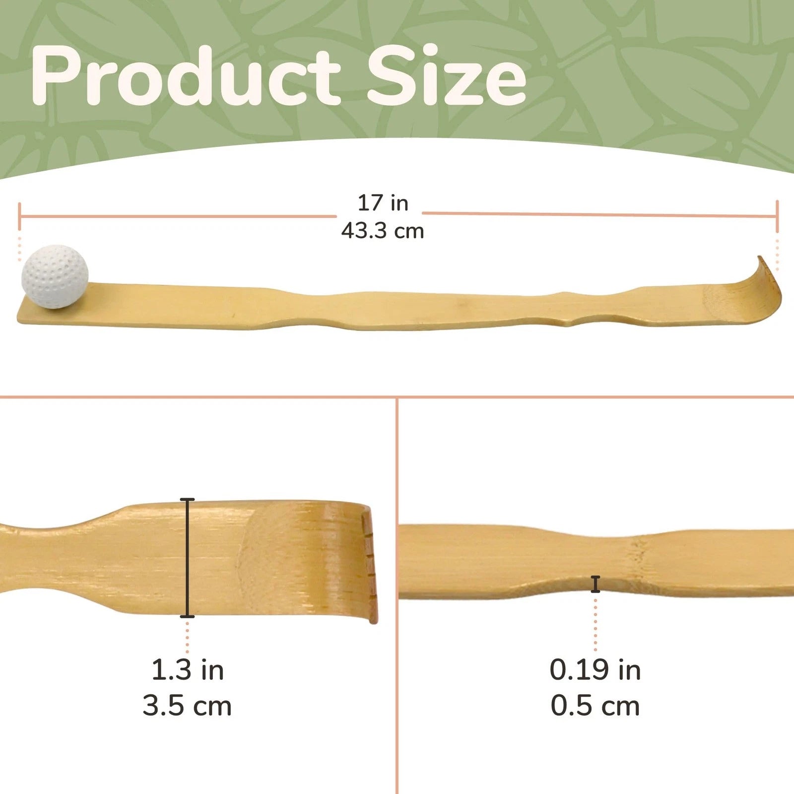 Bamboo Backscratcher 3X Bonger & Travel Size - 4 Total Units