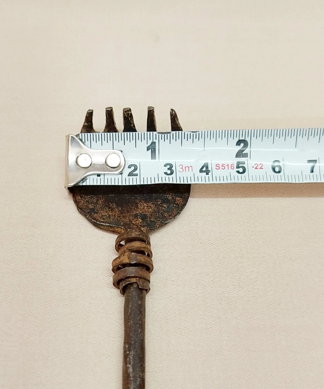 Rare Vintage Iron Back Scratcher Collectible.