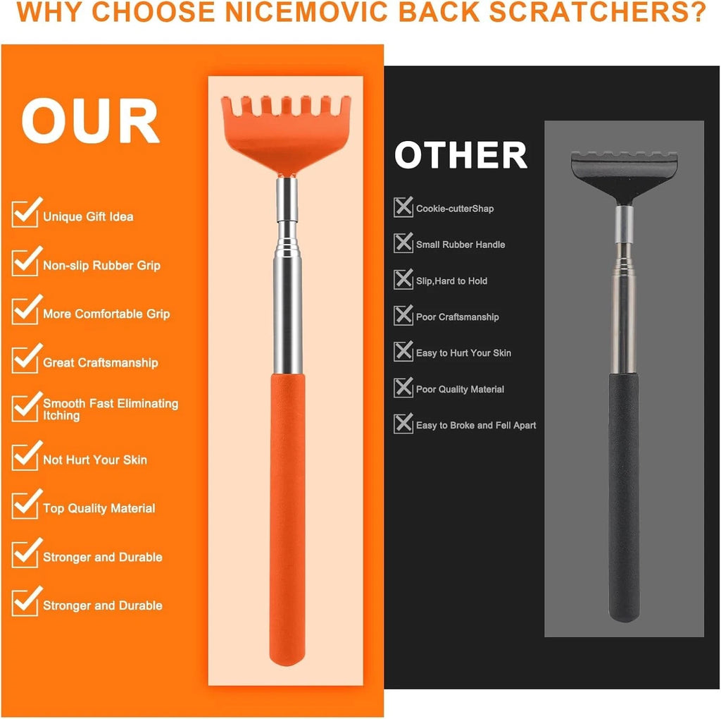 6Pack Back Scratcher,Small Funny Gifts, Stocking Stuffers for Women Men,Prize..