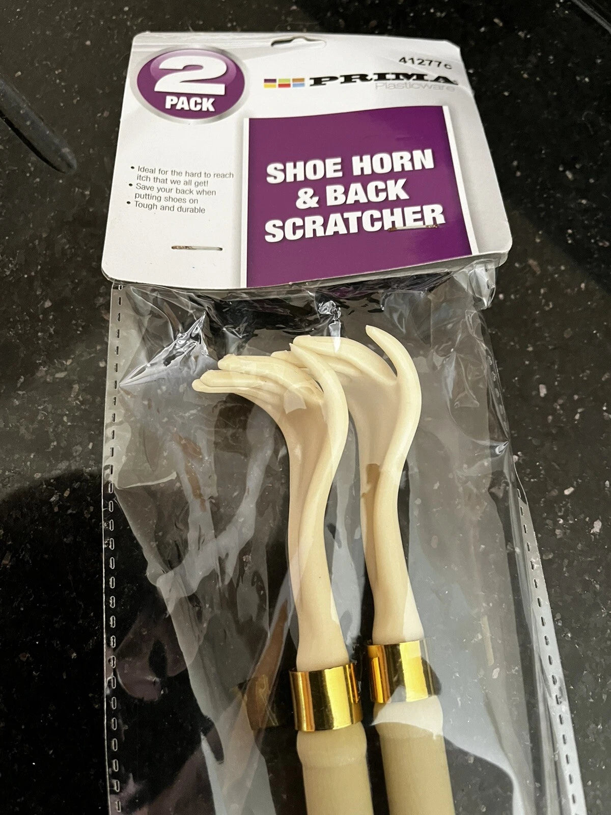 Hand Shape Back Scratcher and Shoe Horn - Long Reach - 2 Pack