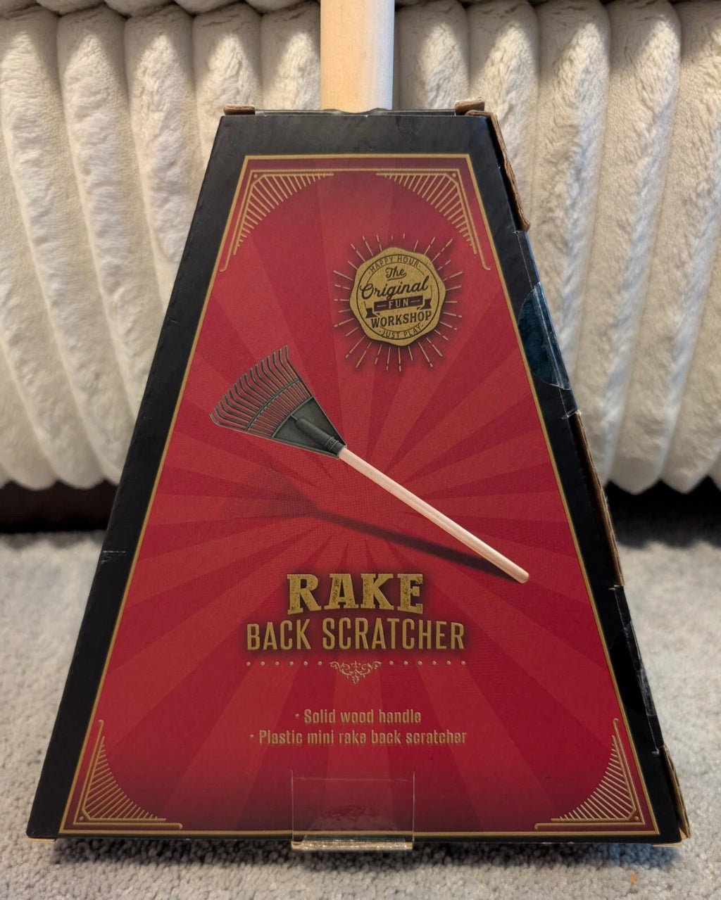 Mini Rake Back Scratcher New In Box Fun Workshop Novelty Gift For Dad, Boss