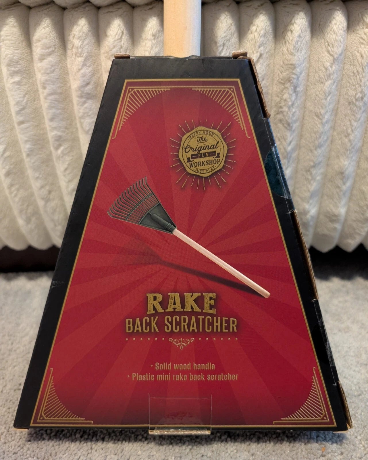 Mini Rake Back Scratcher New In Box Fun Workshop Novelty Gift For Dad, Boss
