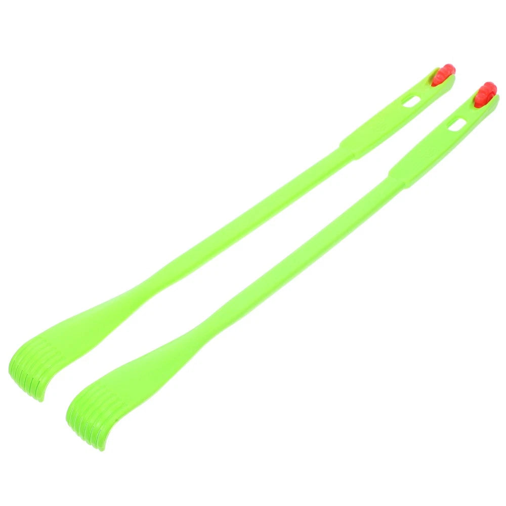 2 Pcs Itch Rake Massager Travel Telescopic Back Scratcher Hand Long