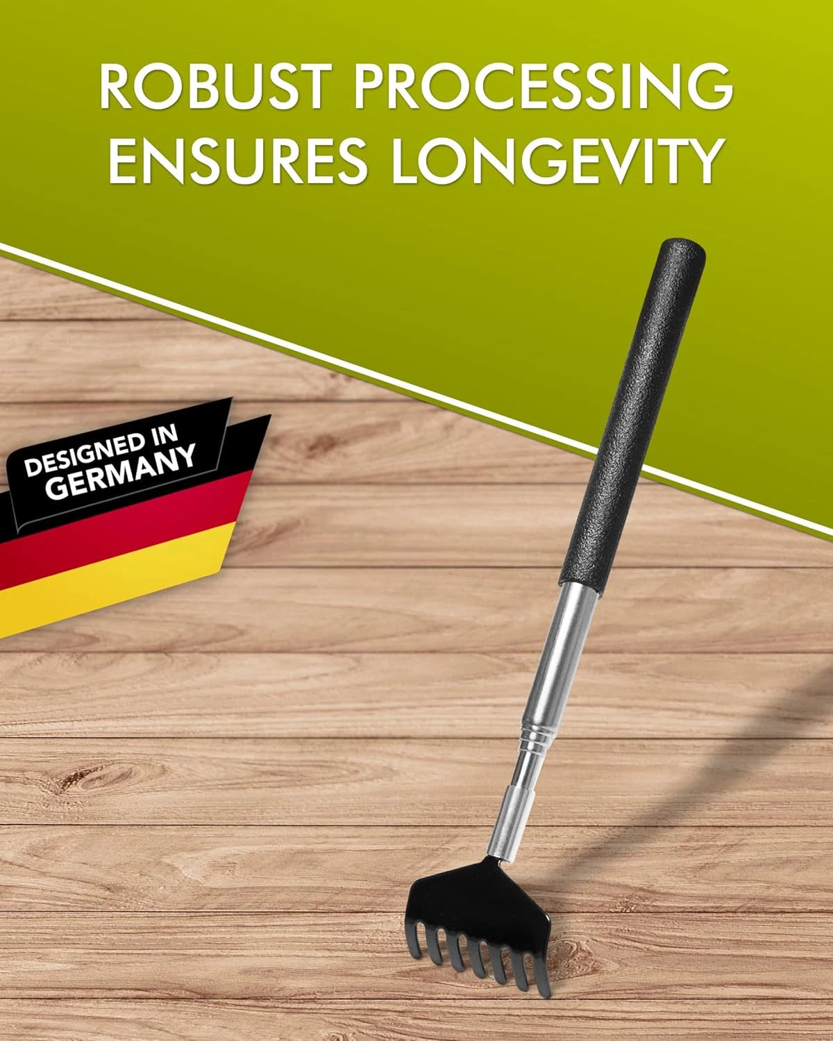 Back Scratcher (2 Pack) - Extendable Stainless Steel Scratching Tool for Men and