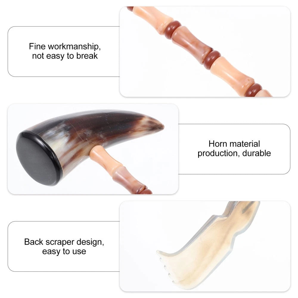 Itchy Horns Neck Massager Extendable Back Scratcher Portable Body